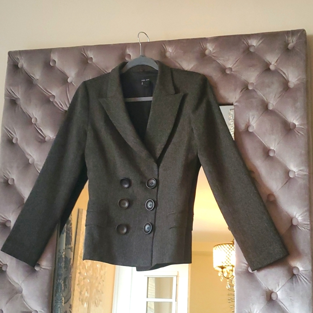 Zara Grey Tweed Blazer